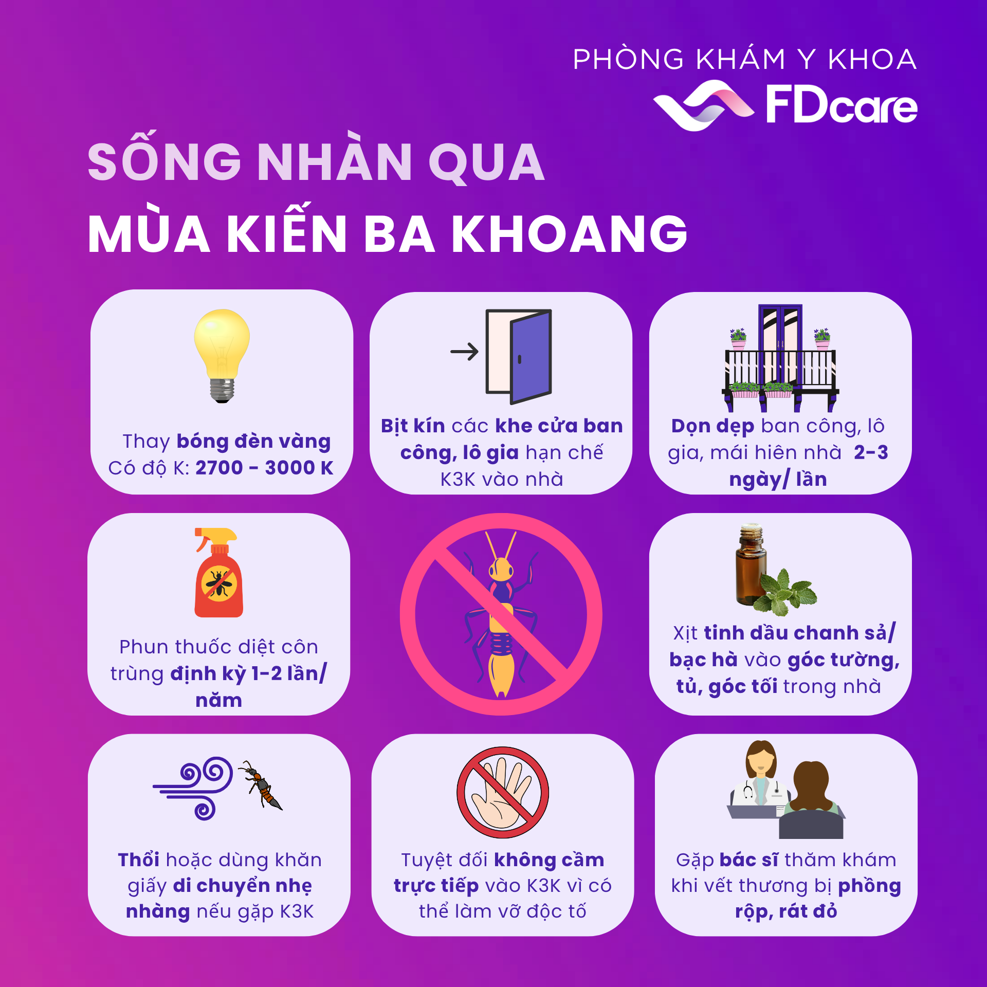 Bình thản qua mùa Kiến ba khoang!